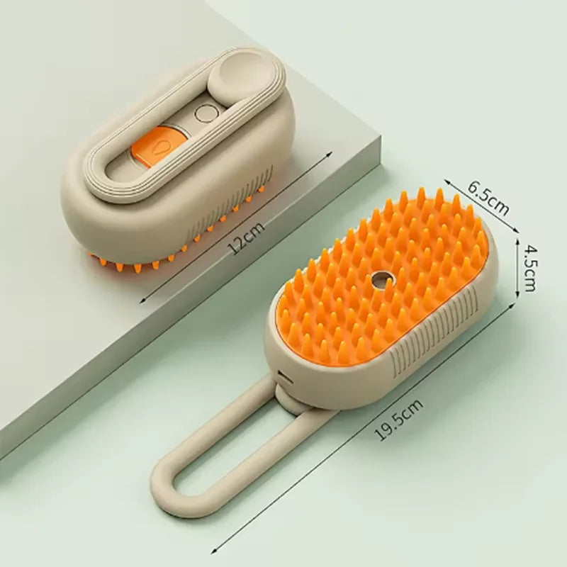 Cat Pet Beauty Produc Spray Massage Brush One Button Steam Spray Folding Rotatable Floating Hair Bath Hair Removal Brush Comb